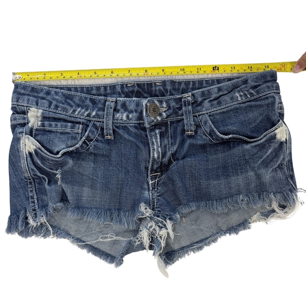 William Rast Distressed Low Rise Shorts - Picture 3 of 4